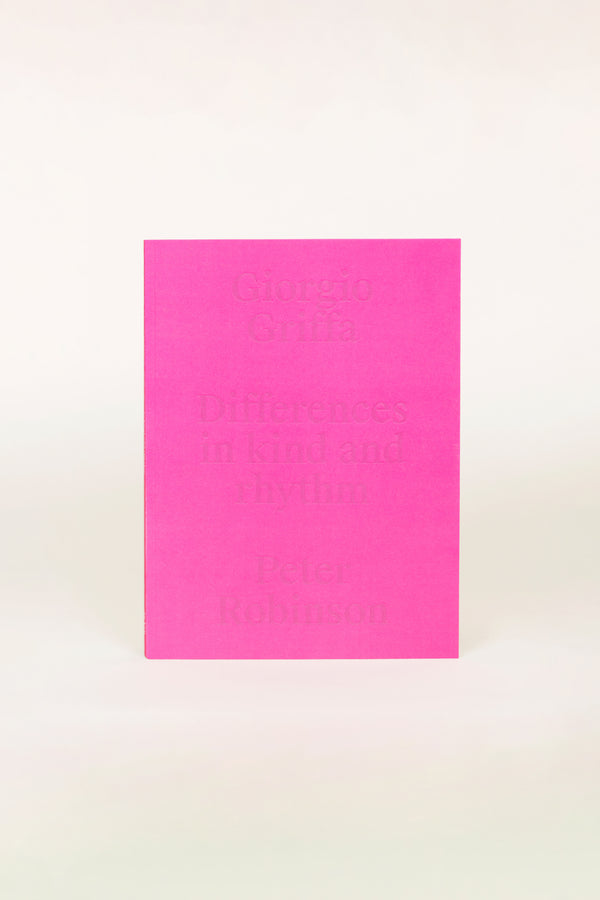 | Giorgio Griffa and Peter Robinson: Differences in kind and rhythm