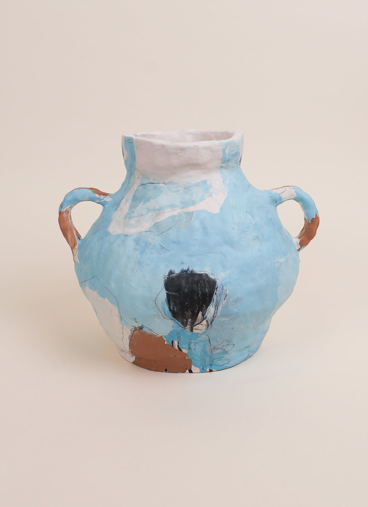 Maria Owens Large Blue Vase