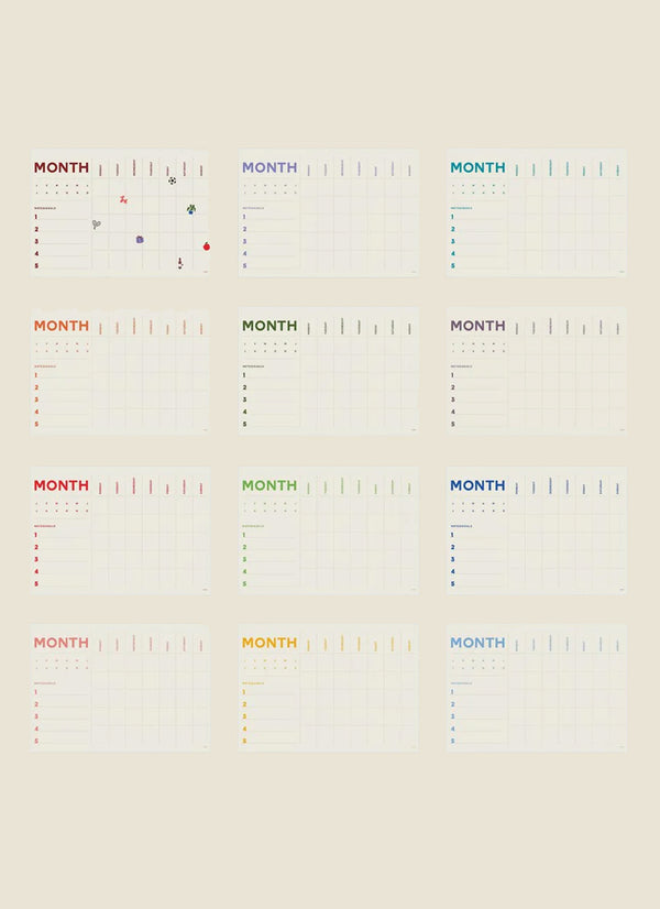 A2 Monthly Planner