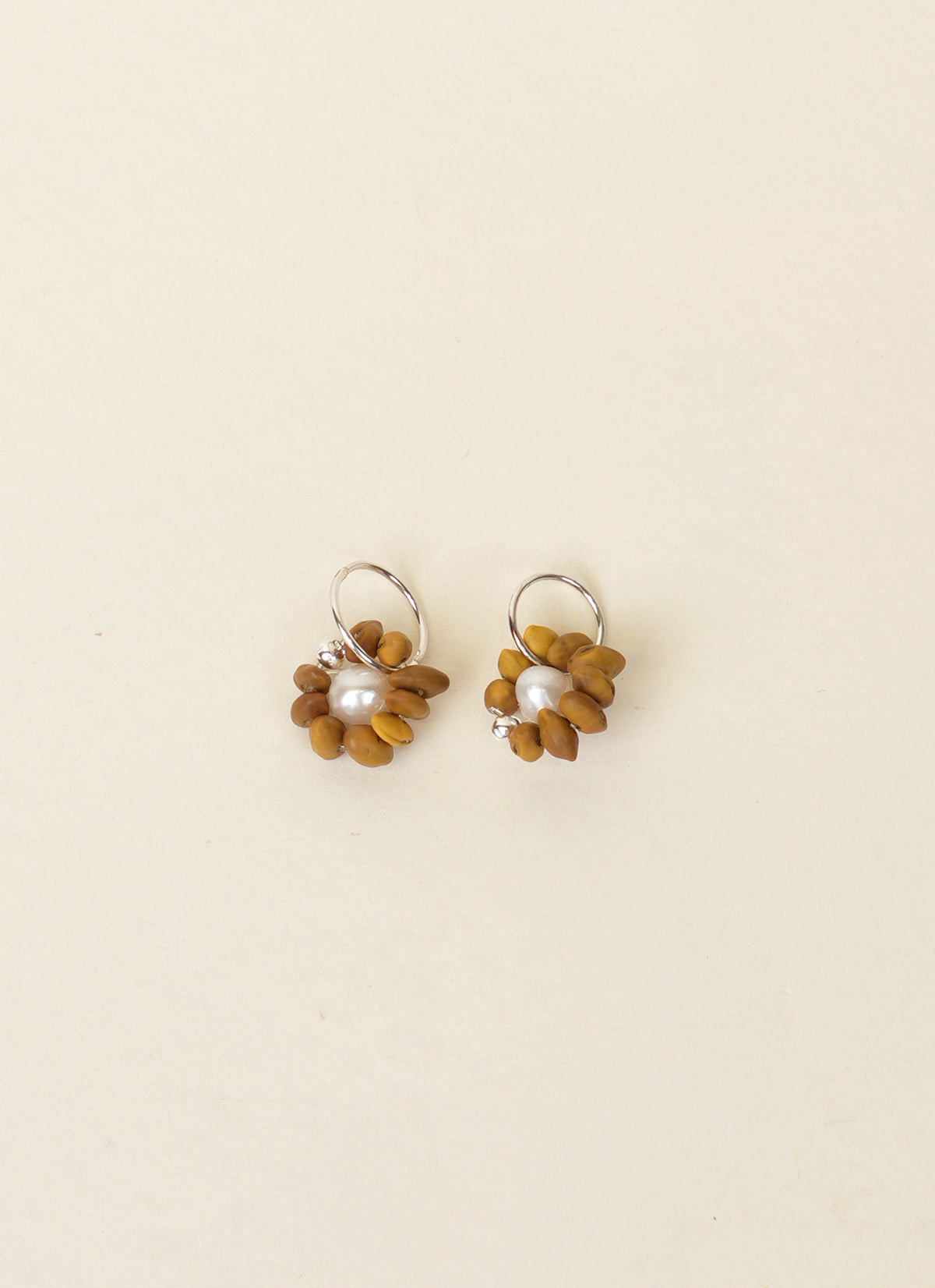 Avara Studio Kowhai and Pearl Daisy Earrings