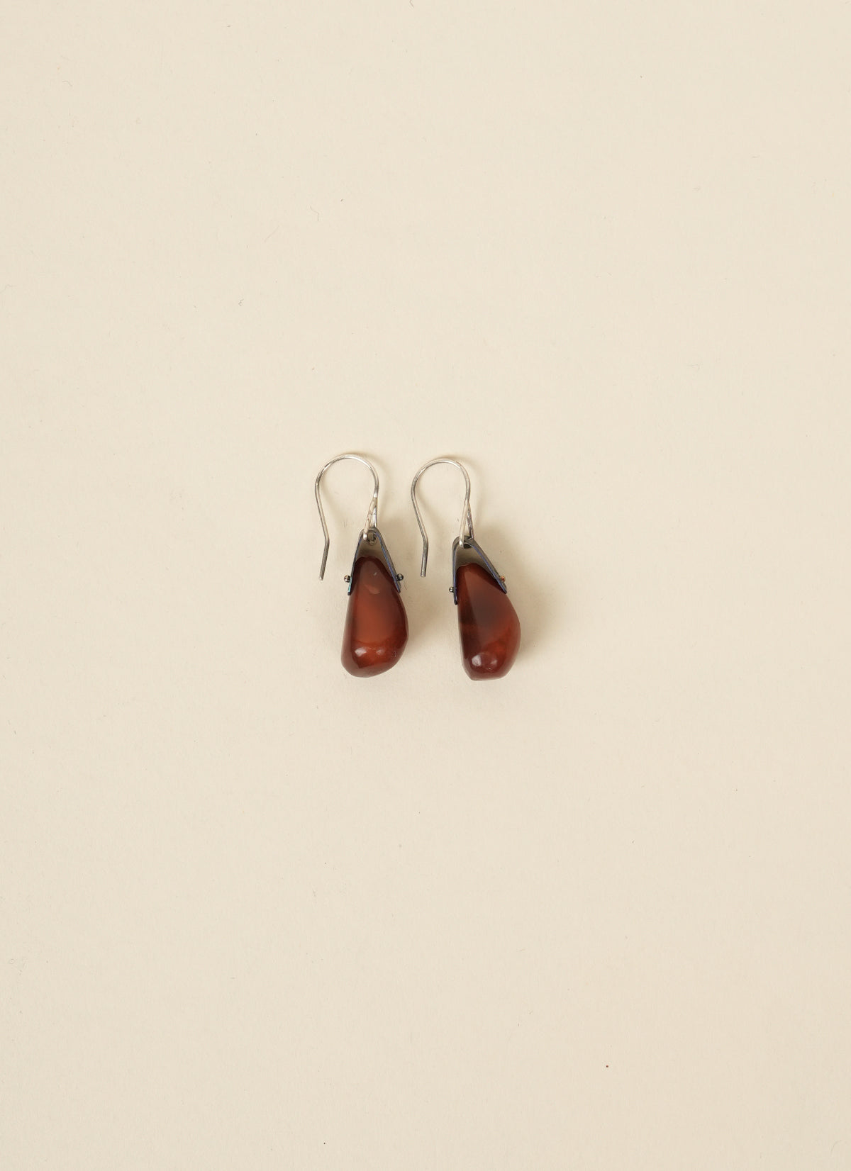 Awaroa Road Carnelian Teardrop Earrings