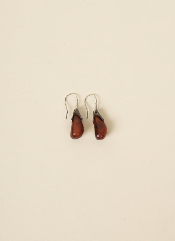 Awaroa Road Carnelian Teardrop Earrings