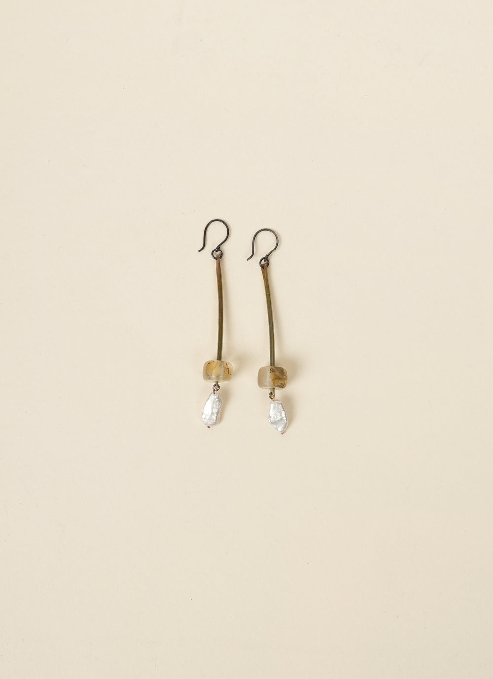 Awaroa Road Long Quartz Earrings