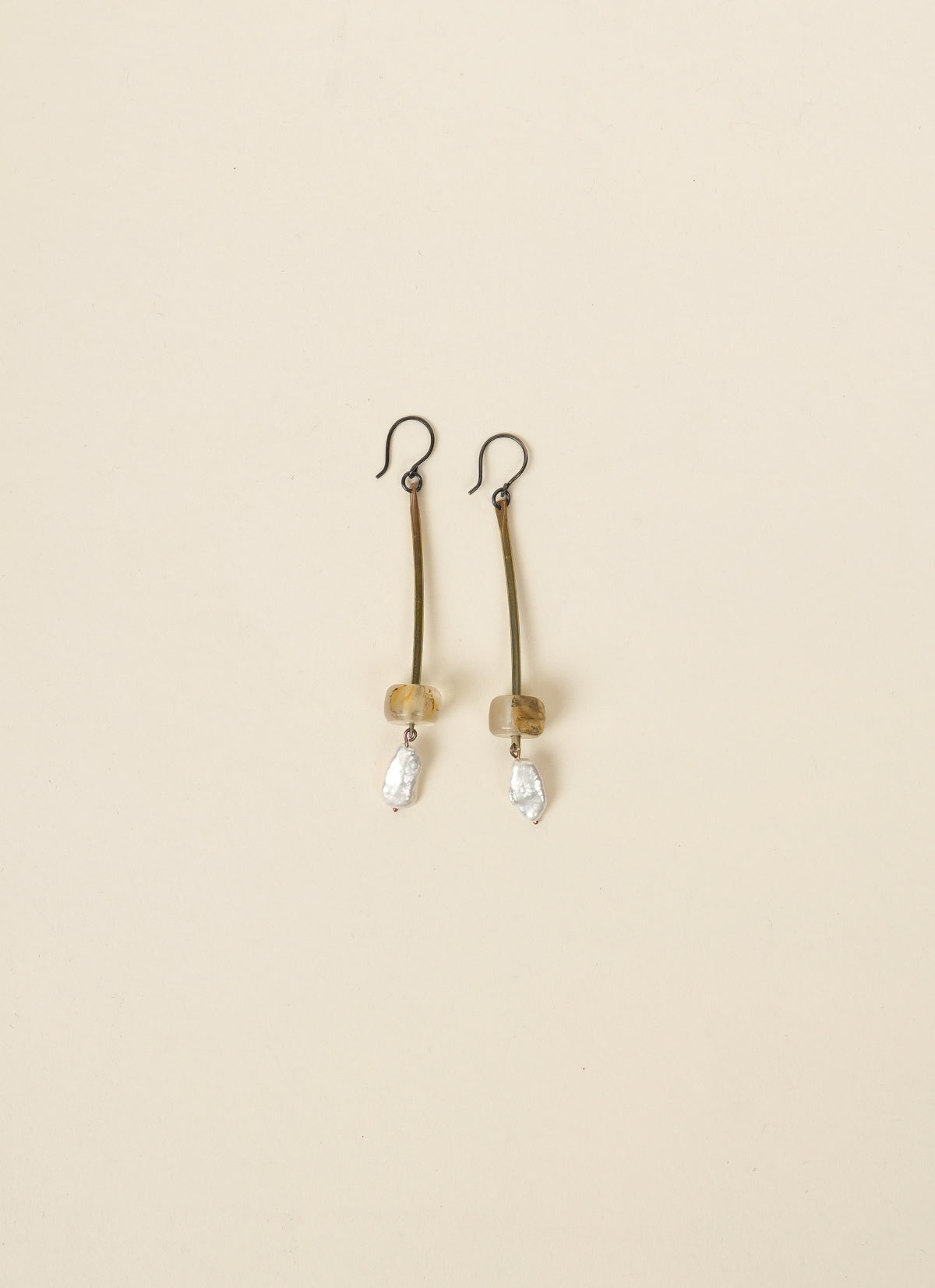 Awaroa Road Long Quartz Earrings