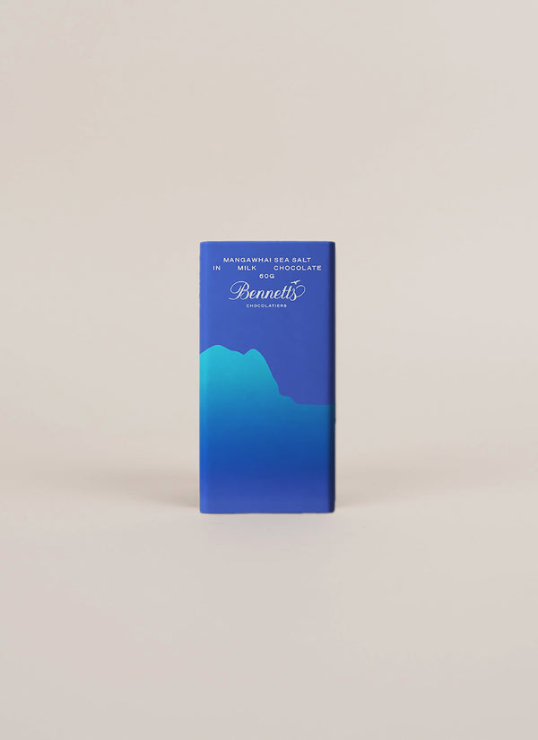 Bennetts Mangawhai Sea Salt & Milk Chocolate Bar