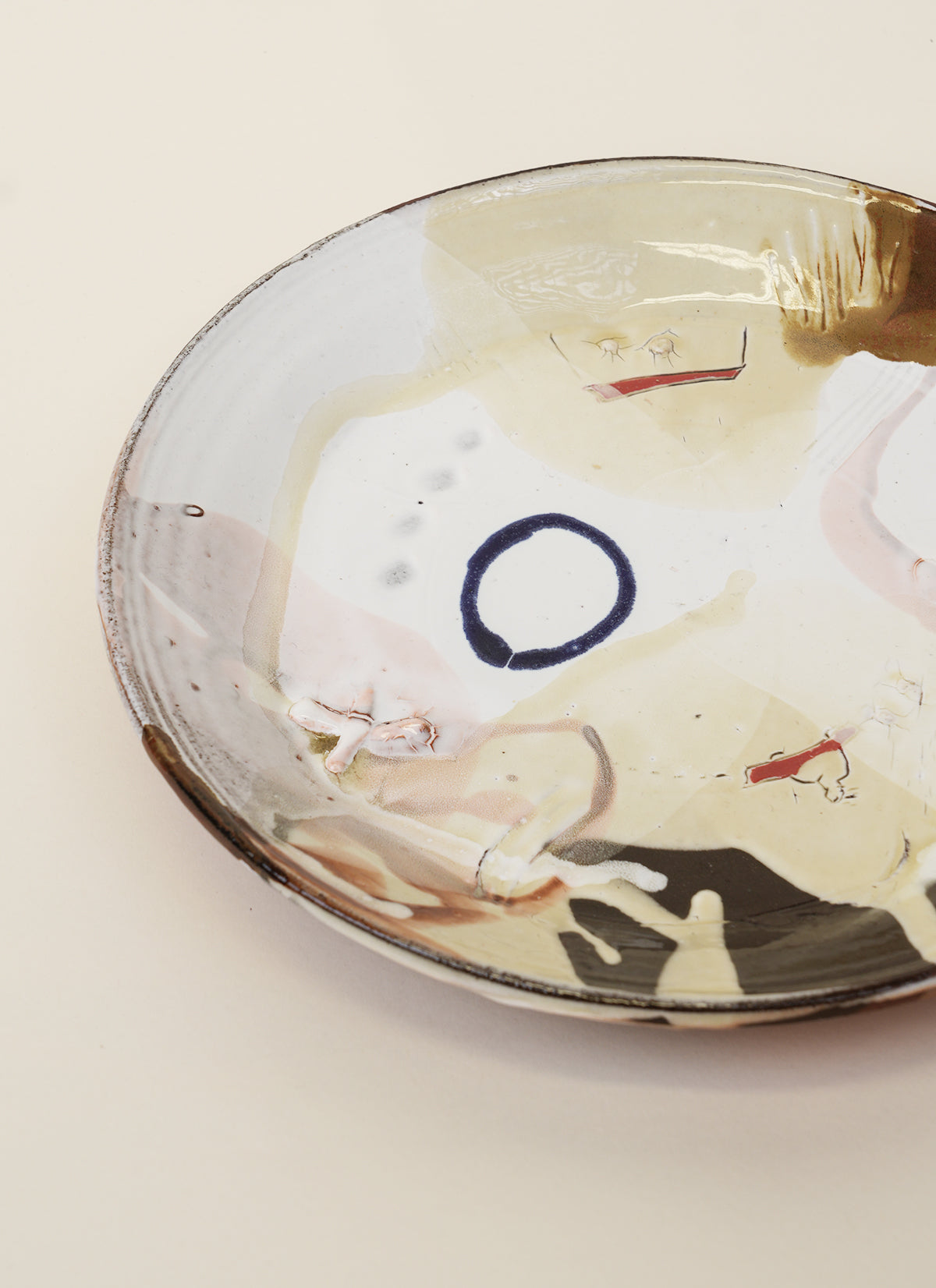 Brendan Adams Terracotta Splash Glazed Plate