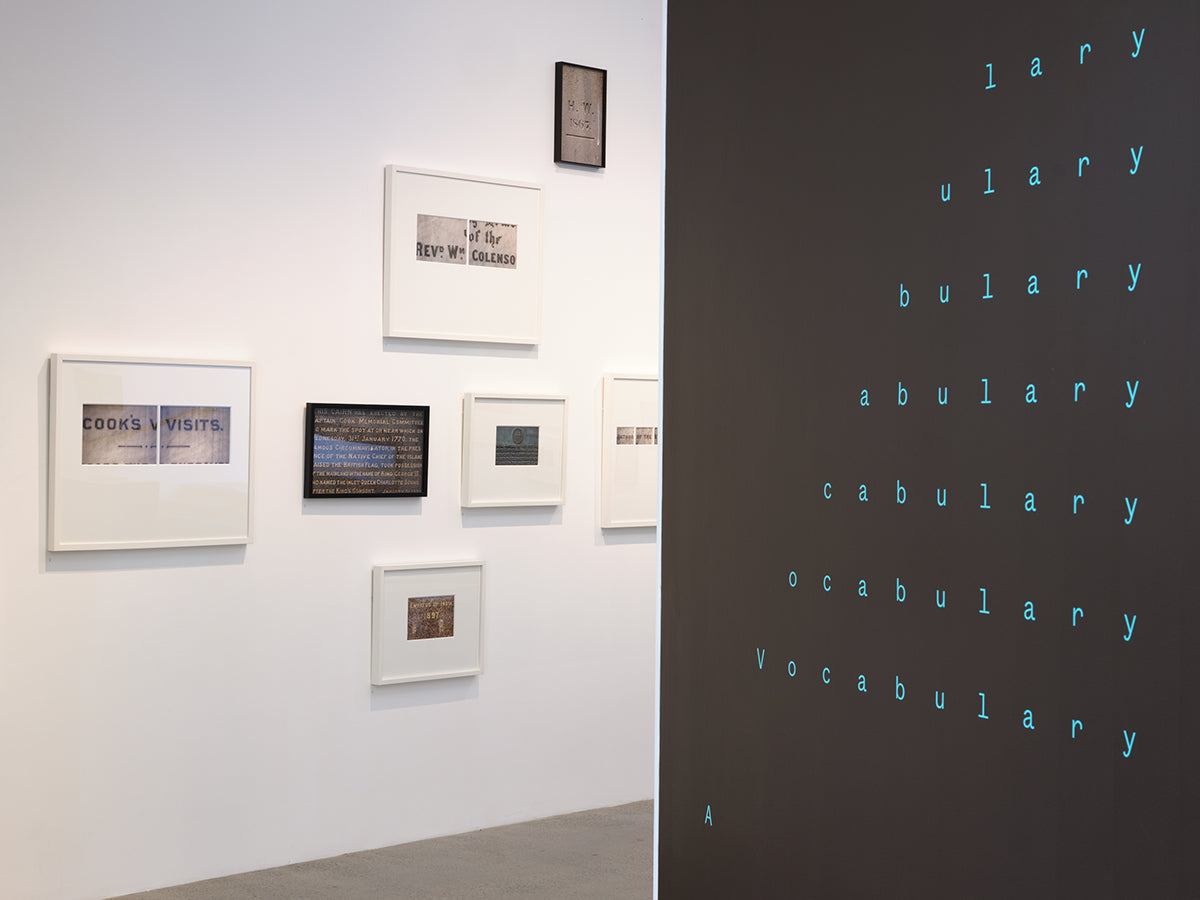 Bruce Connew: A Vocabulary exhibition photo