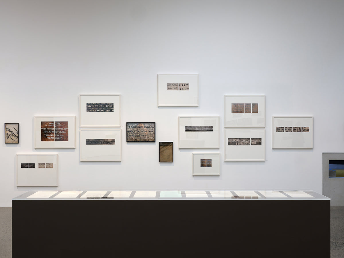 Bruce Connew: A Vocabulary exhibition photo