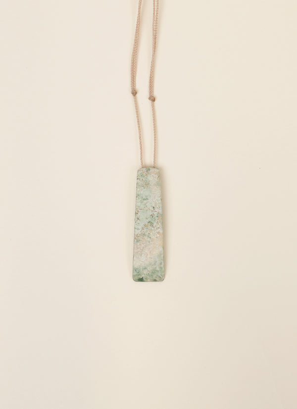 Changing Tides Hydrogrossular Garnet Taonga Pendant