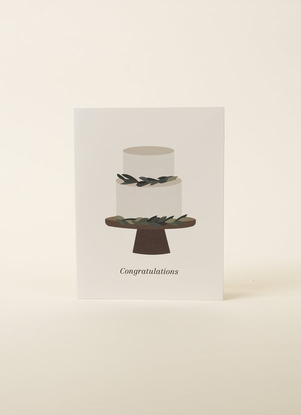Wedding Cake Congratulations Card