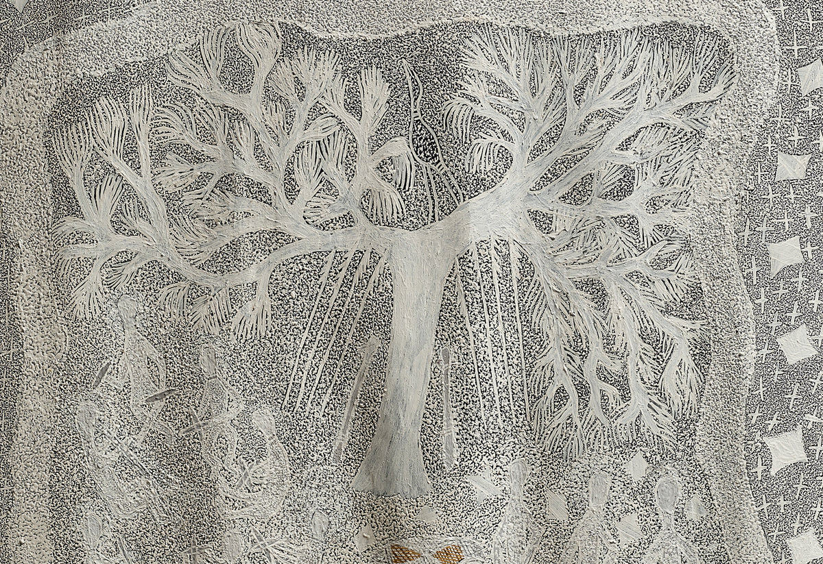 Nikau Hindin and Naminapu Maymuru-White | COSMOLOGIES exhibition photo