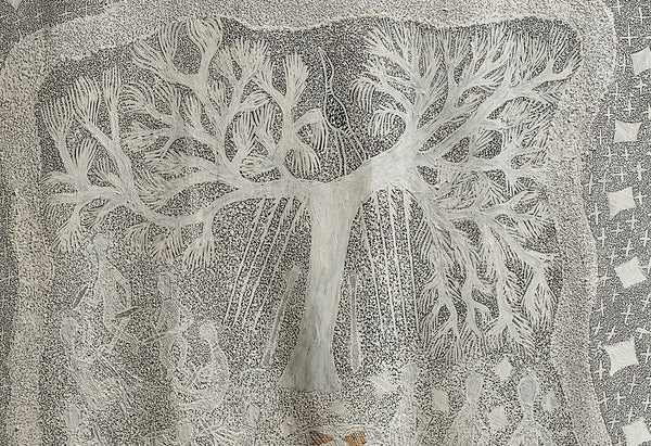 Nikau Hindin and Naminapu Maymuru-White | COSMOLOGIES exhibition photo