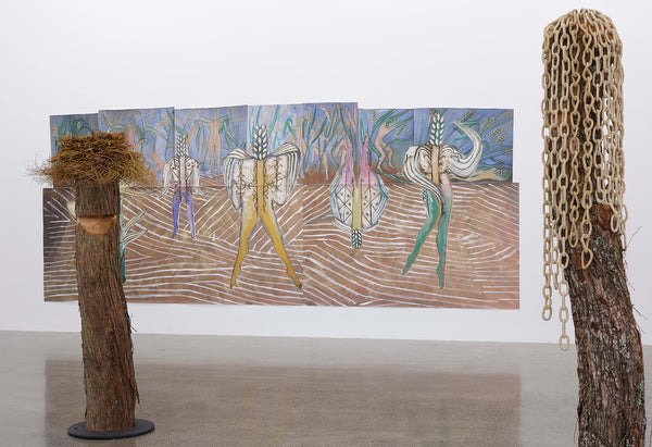 Jonathas de Andrade, Anetta Mona Chişa, Ayesha Green, Arapeta Hākura, Emily Karaka, Agnieszka Polska, Mathilde Rosier, Zheng Bo | all the forest stands with you exhibition photo