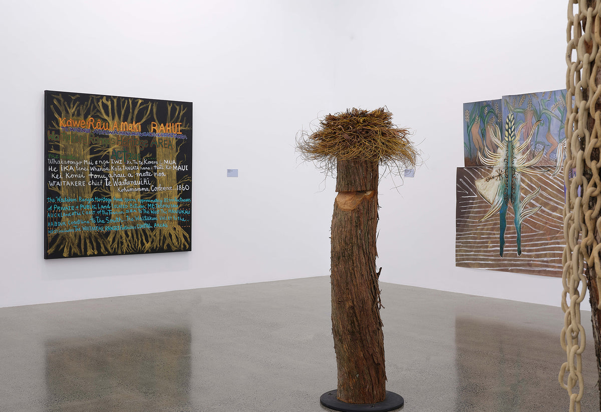 Jonathas de Andrade, Anetta Mona Chişa, Ayesha Green, Arapeta Hākura, Emily Karaka, Agnieszka Polska, Mathilde Rosier, Zheng Bo | all the forest stands with you exhibition photo