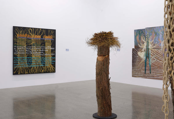 Jonathas de Andrade, Anetta Mona Chişa, Ayesha Green, Arapeta Hākura, Emily Karaka, Agnieszka Polska, Mathilde Rosier, Zheng Bo | all the forest stands with you exhibition photo