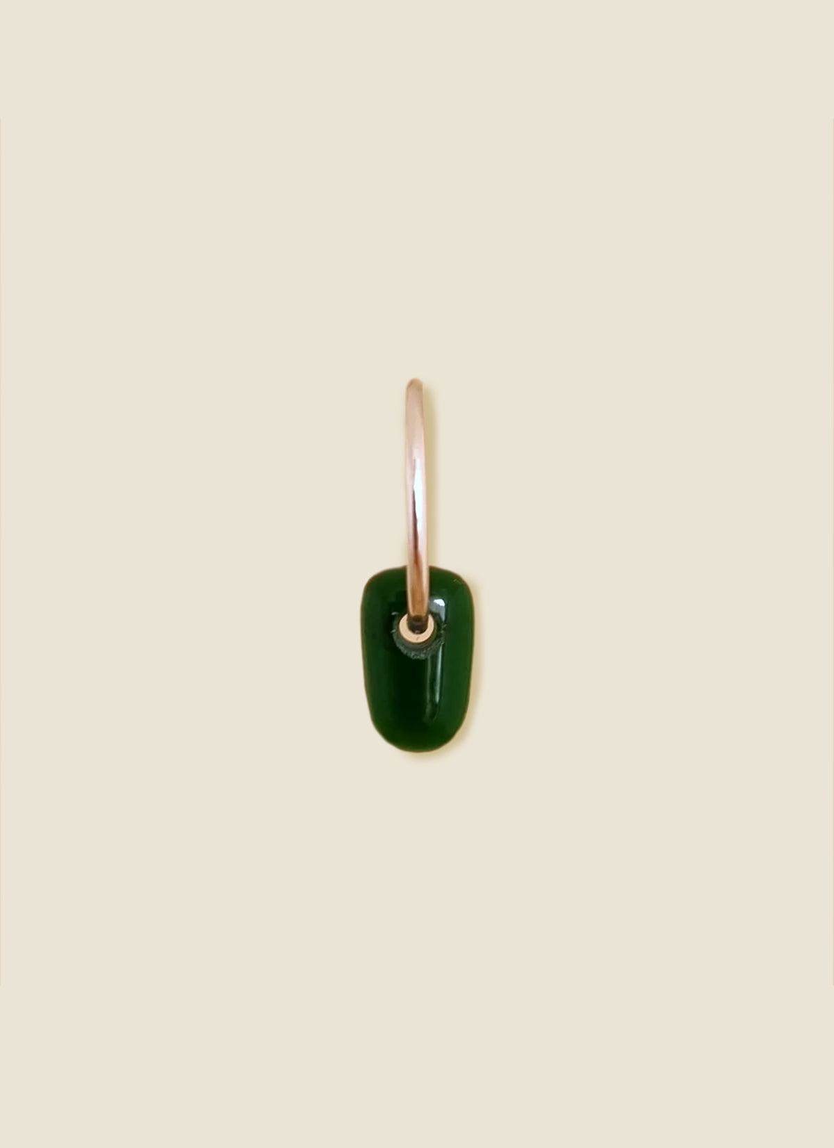 Elizabeth French Glass Sleeper Earrings