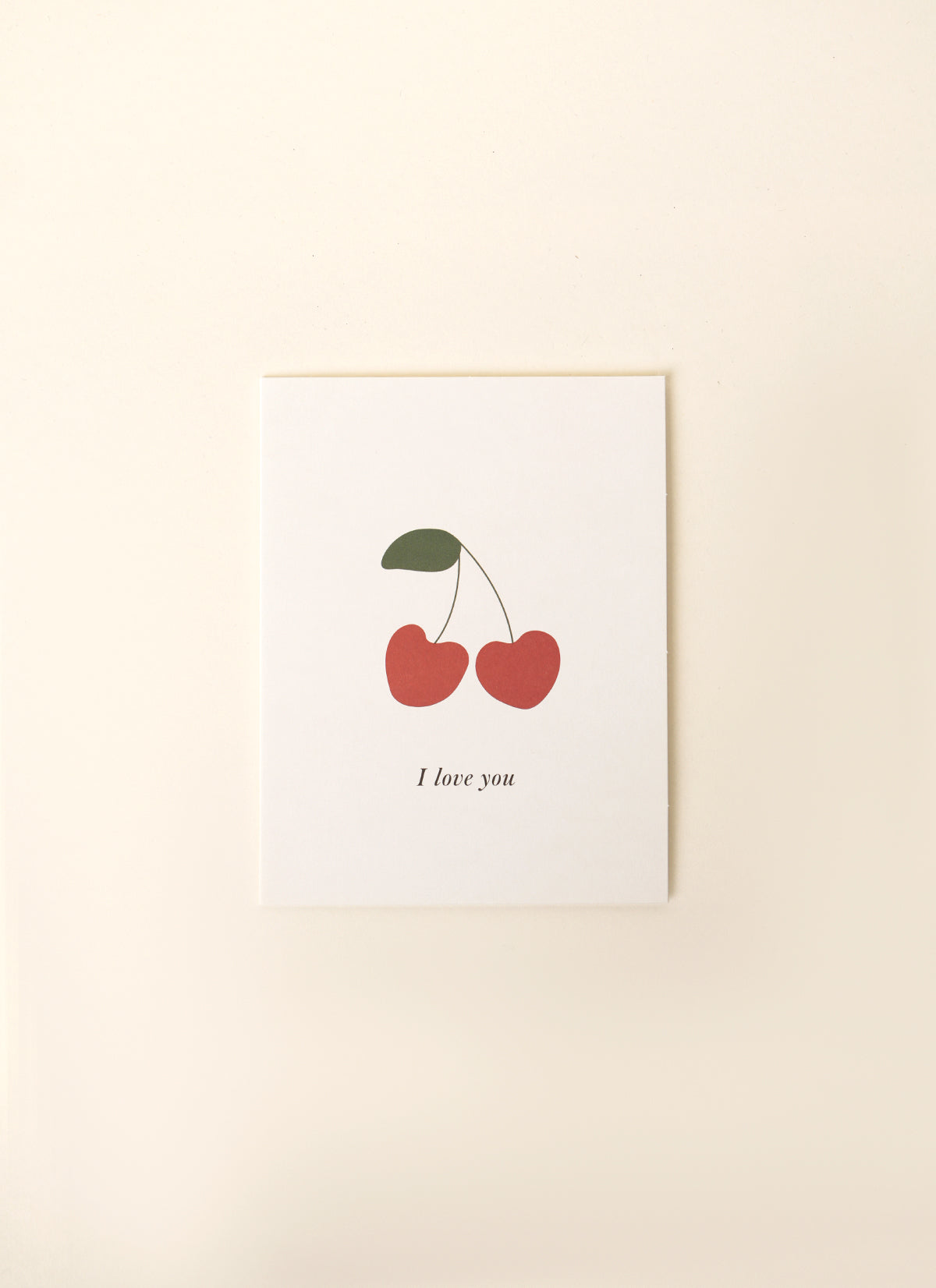 Father Rabbit I Love You Cherries Card