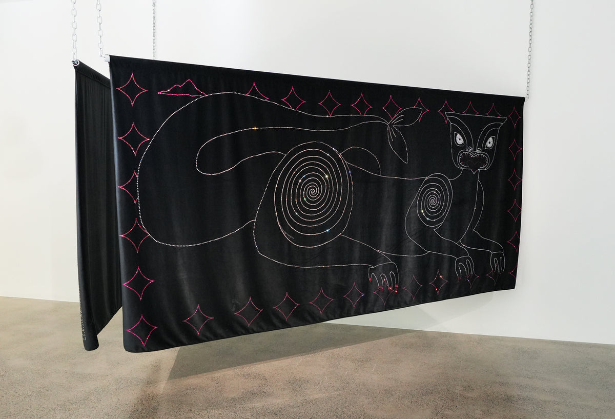 Kahurangiariki Smith | Kai a te Taniwha exhibition photo