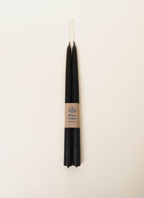 Hohepa Long Dinner Candles Black