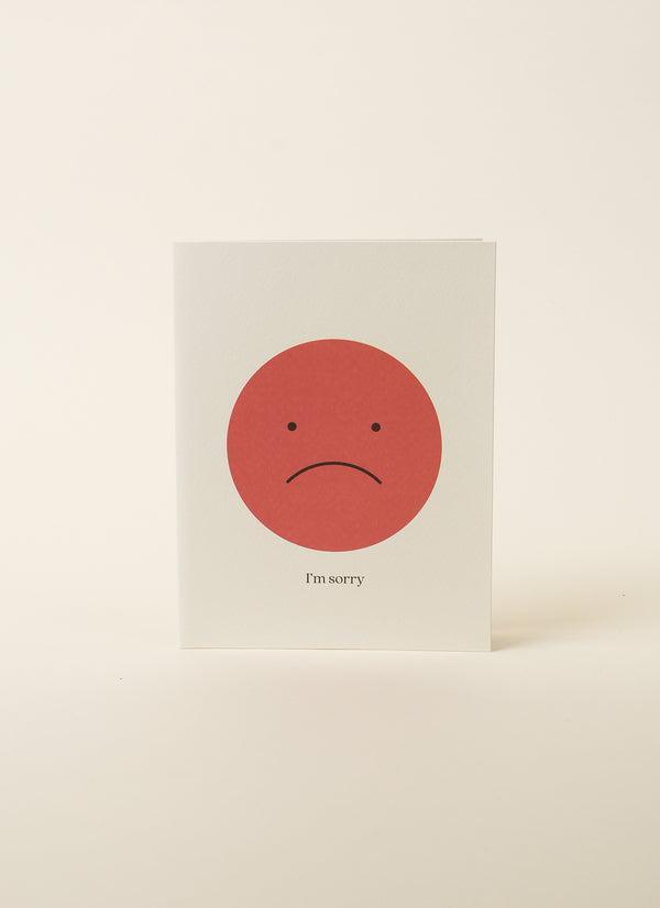 Father Rabbit Sorry Sad Face Card