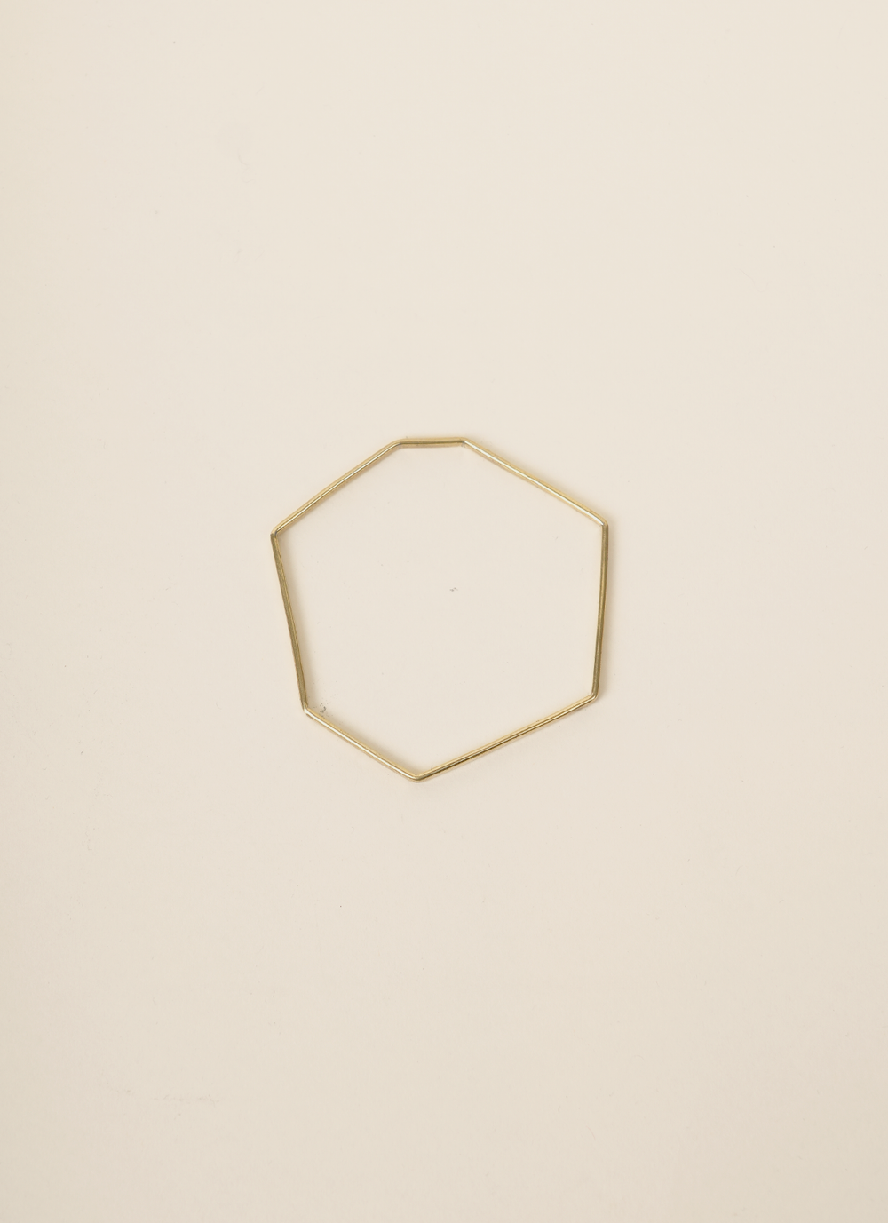 Julia Marin Asymmetric Geo Bangle Brass