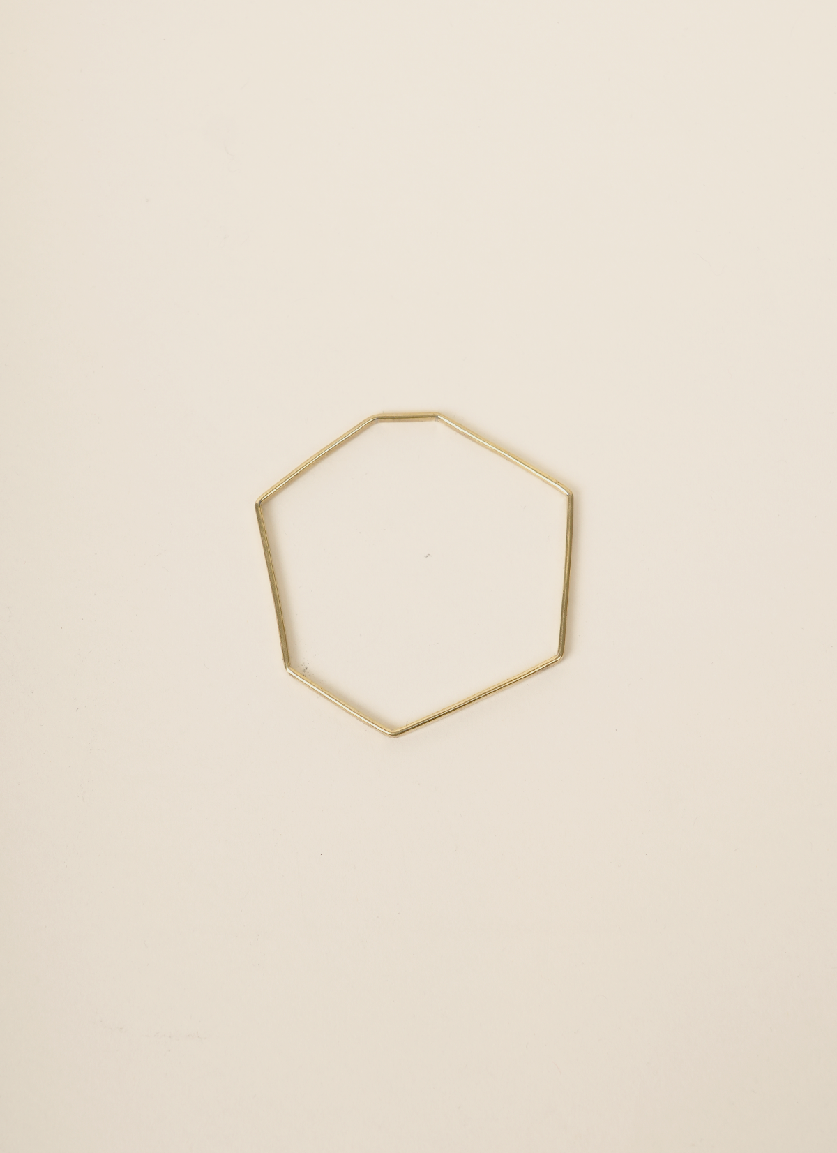 Julia Marin Asymmetric Geo Bangle Brass