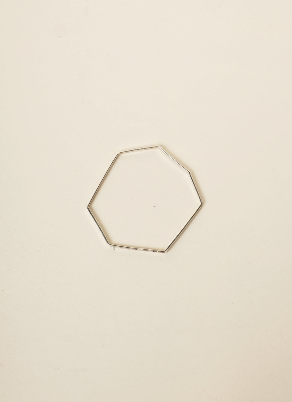 Julia Marin Asymmetric Geo Bangle Silver