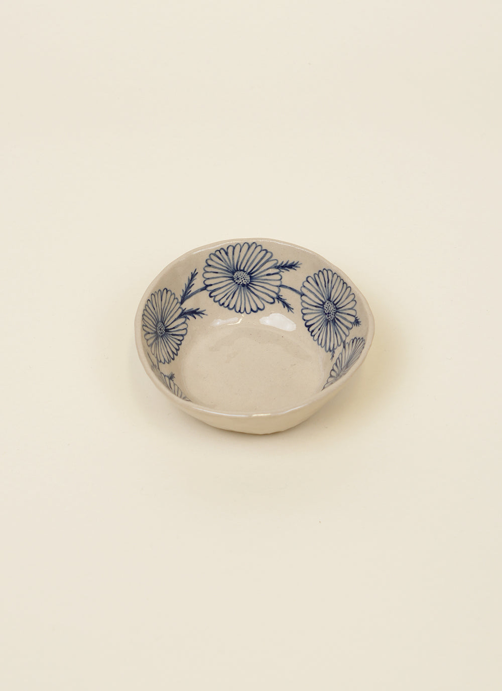 Laura Allen Blue Flower Bowl Small