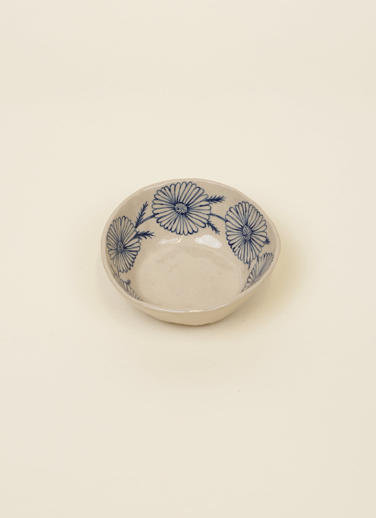 Laura Allen Blue Flower Bowl Small