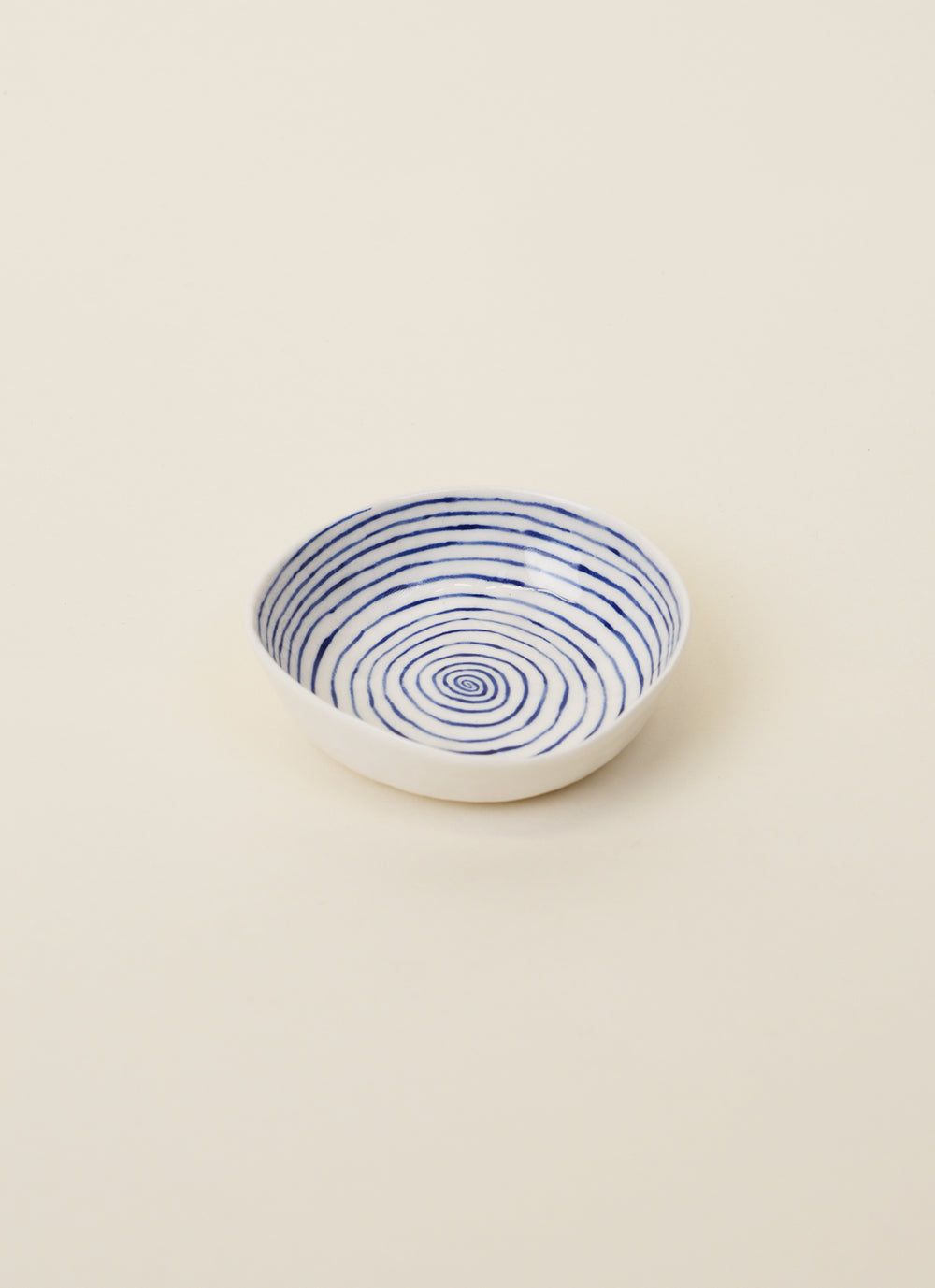 Laura Allen Blue Spiral Porcelain Dish