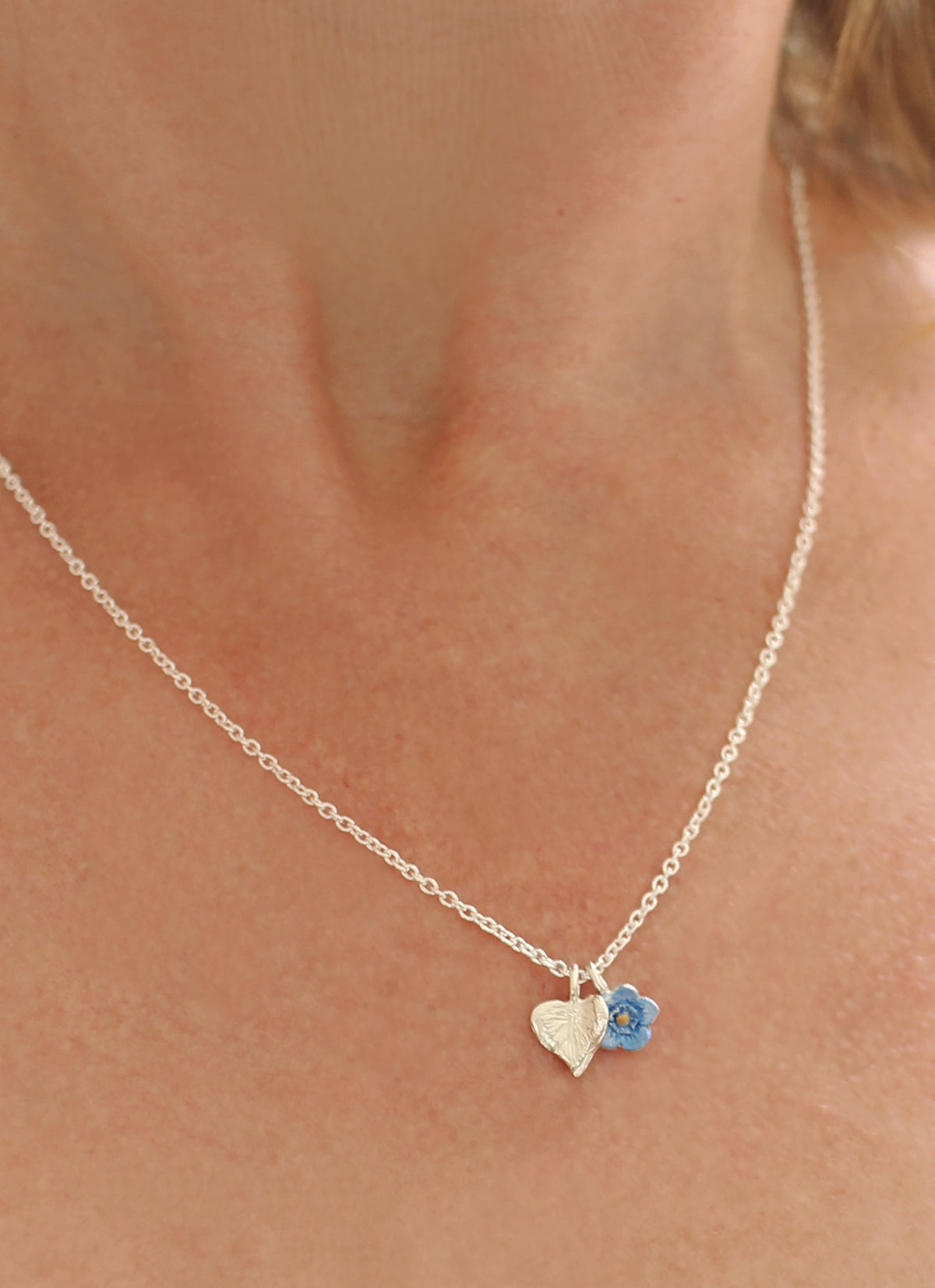 Lilygriffin Sweetheart Forget Me Not Necklace