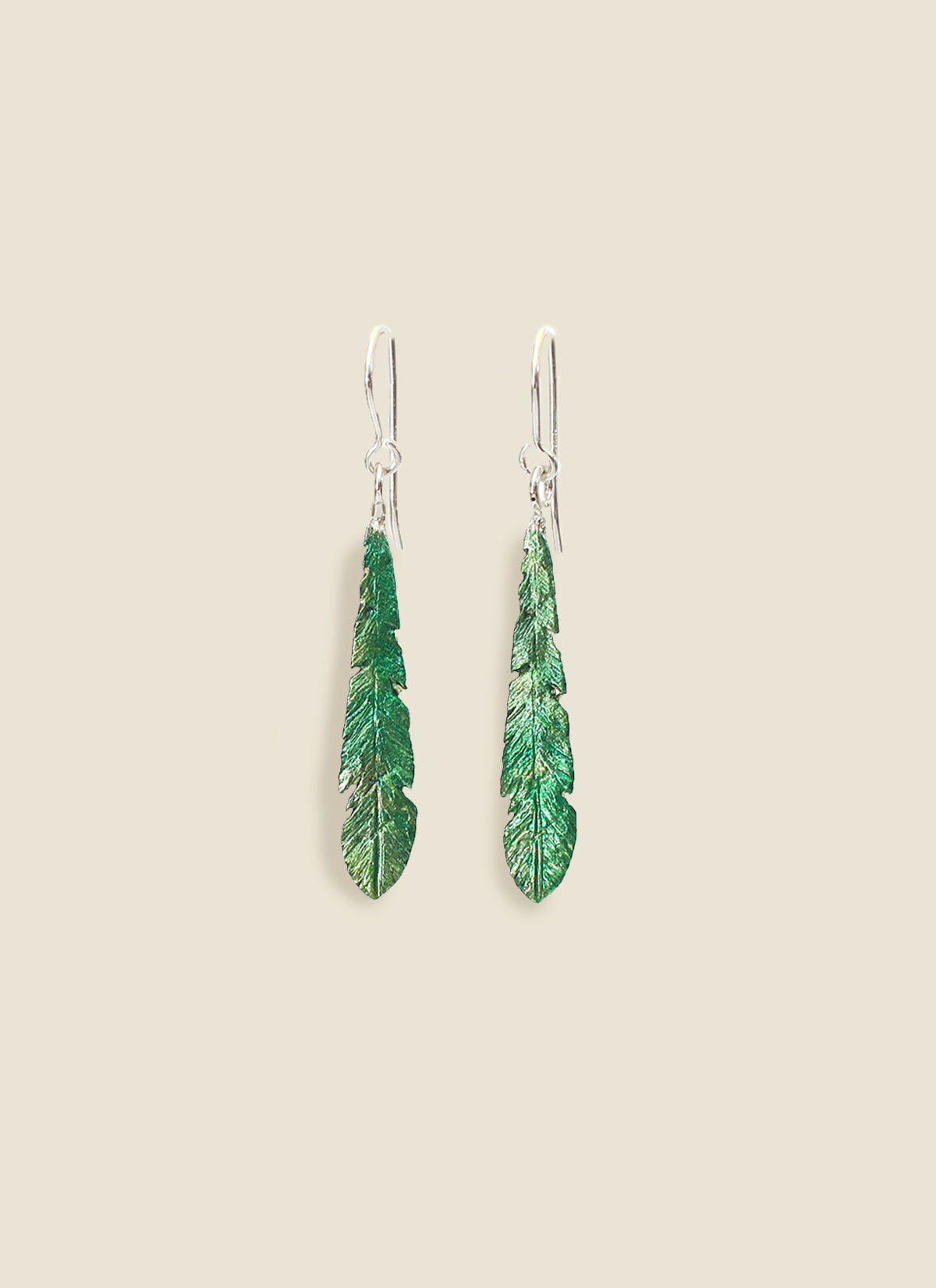 Lilygriffin Kakariki Feather Earrings