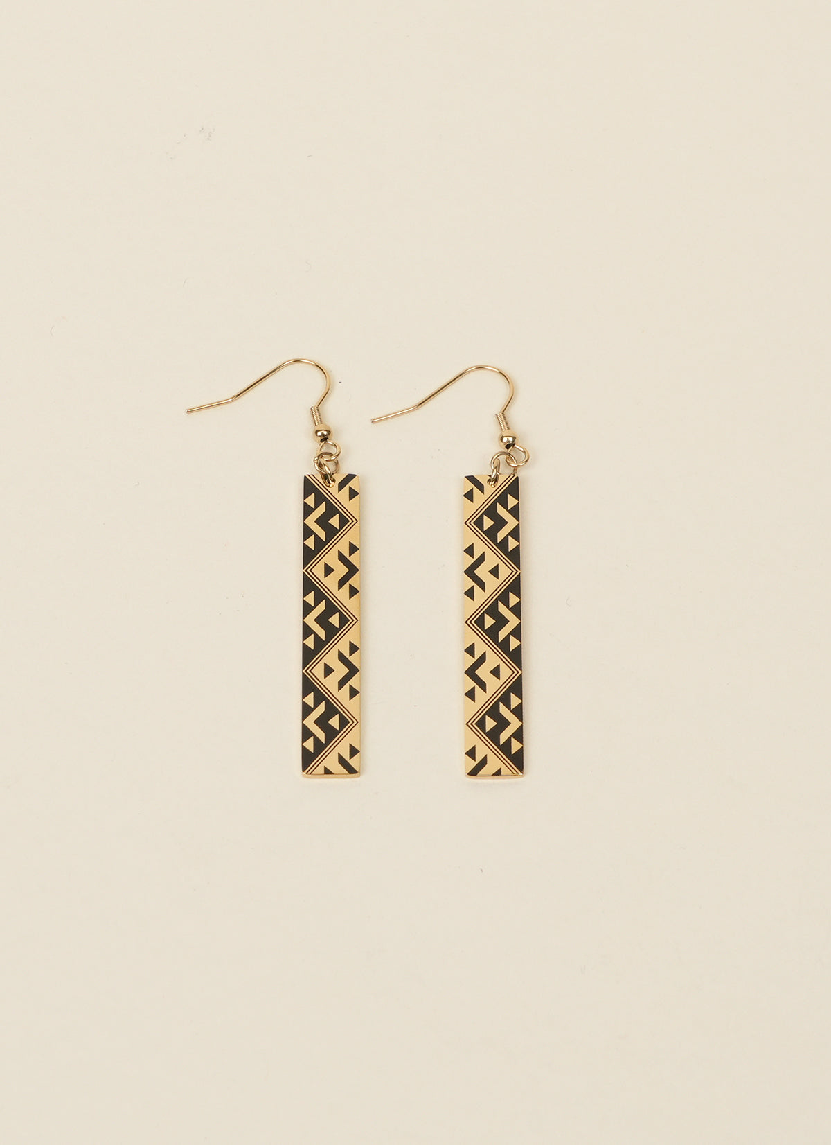 Māori by Design Gold and Black Earrings