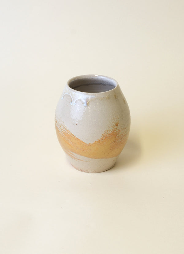 Melissa Mead Cream Oval Vase