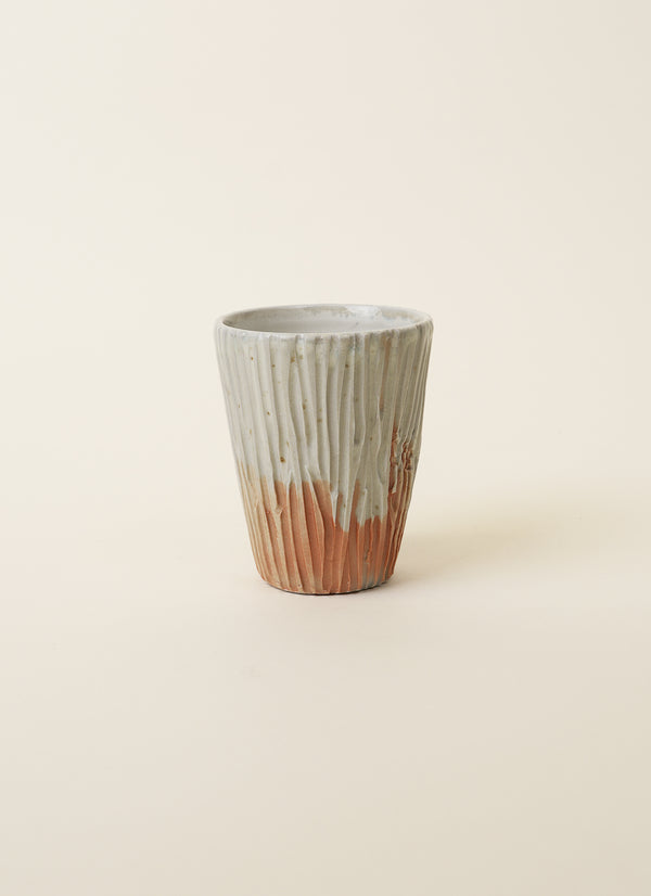 Melissa Mead White Tall Texture Tumbler