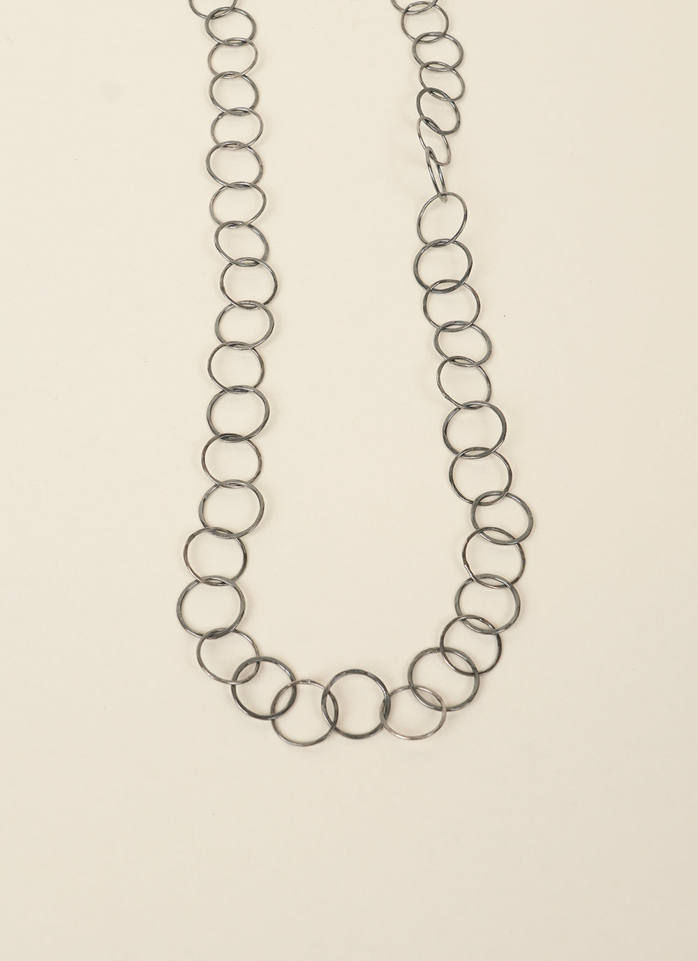 Michele Johnson Oxidized Sterling Silver Chain