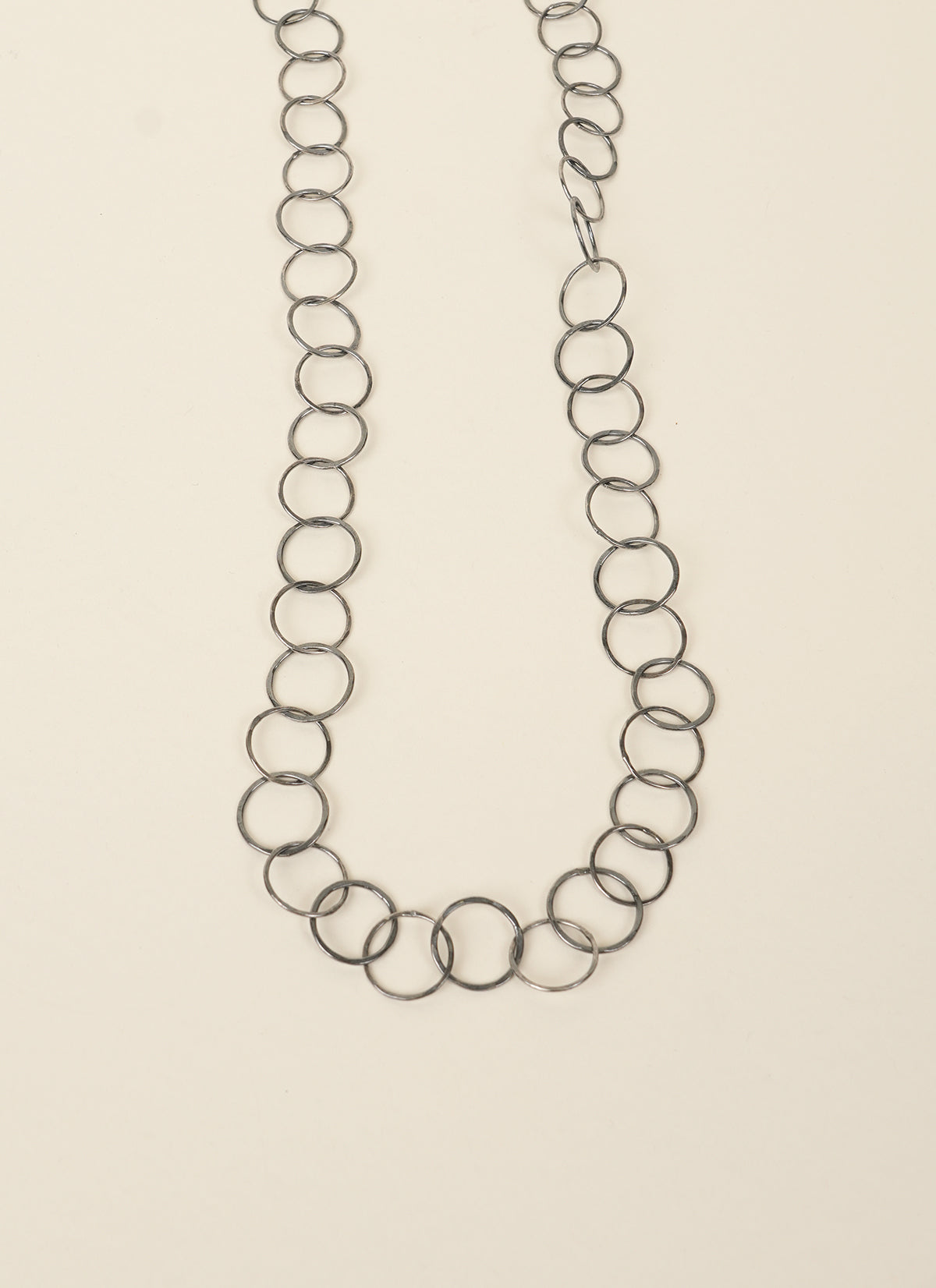 Michele Johnson Oxidized Sterling Silver Chain