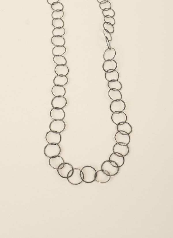 Michele Johnson Oxidized Sterling Silver Chain