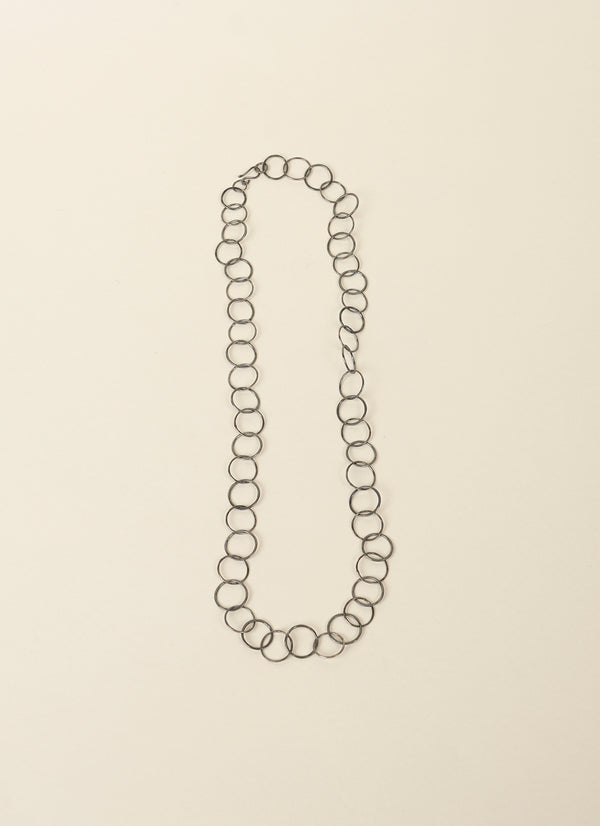 Michele Johnson Oxidized Sterling Silver Chain