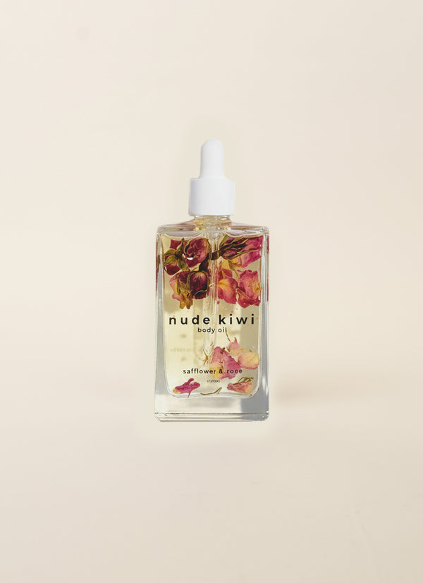 Nude Kiwi Safflower and Rose Body Oil
