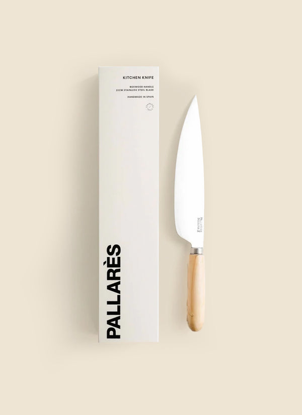 Pallarès Boxwood Kitchen Knife 22cm - Stainless Steel