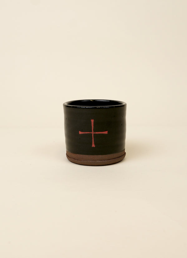 Paul Maseyk Black Red Cross Mug