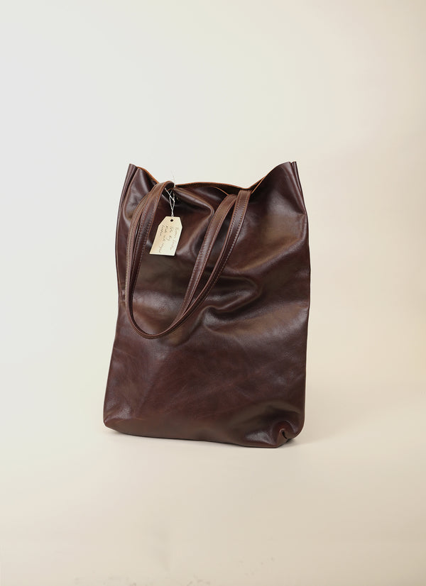 Ruby Perriton Brown Leather Tote Bag