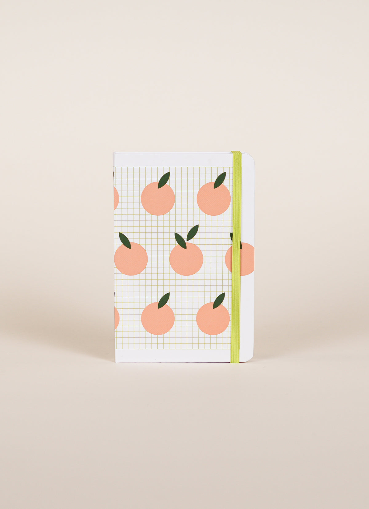 Lettuce Peach Grid Hardcover Notebook