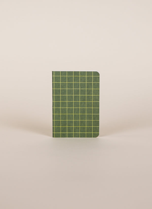 Lettuce Green Grid Pocket Notebook