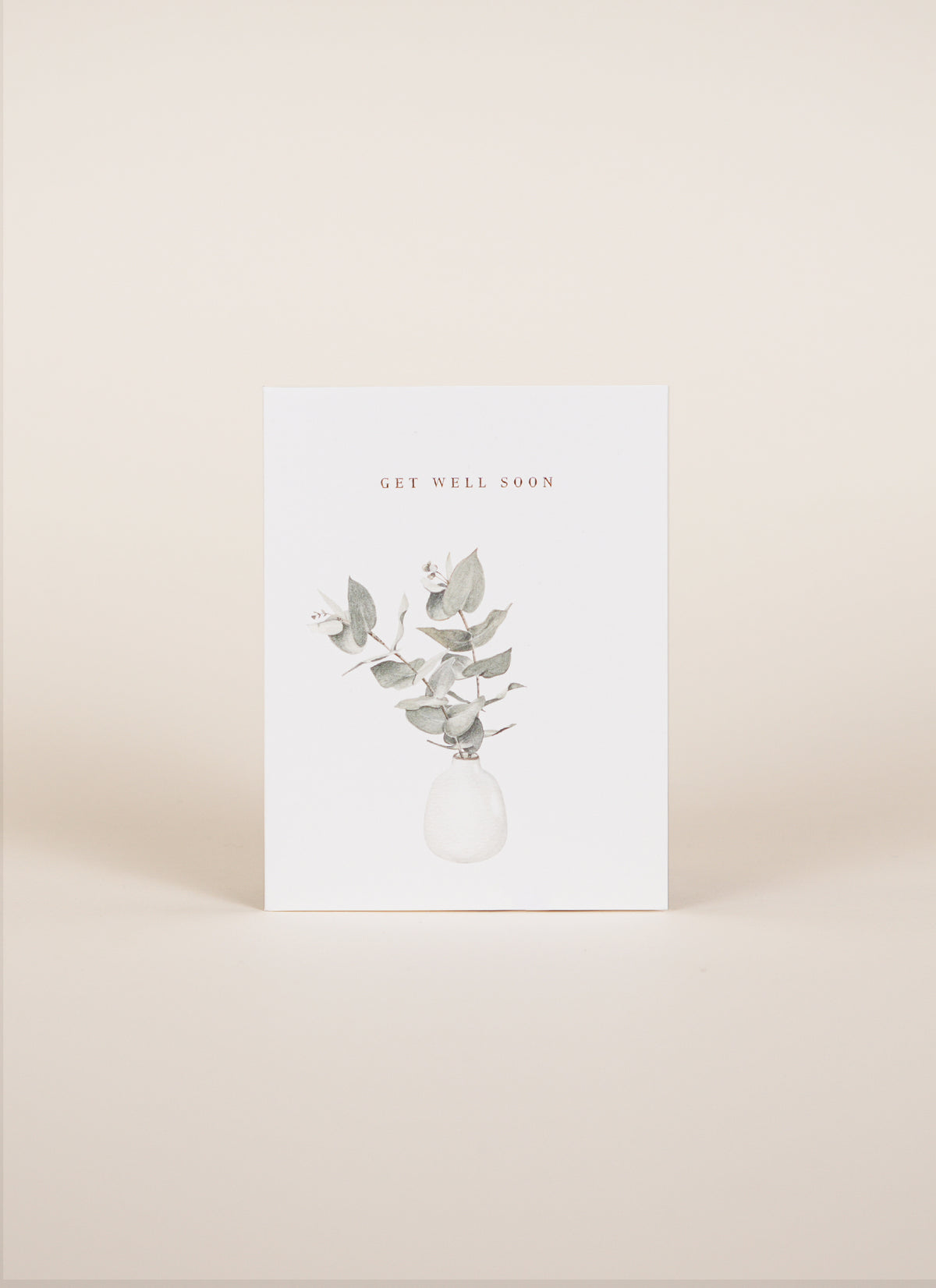 Father Rabbit Eucalyptus Get Well Soon Card