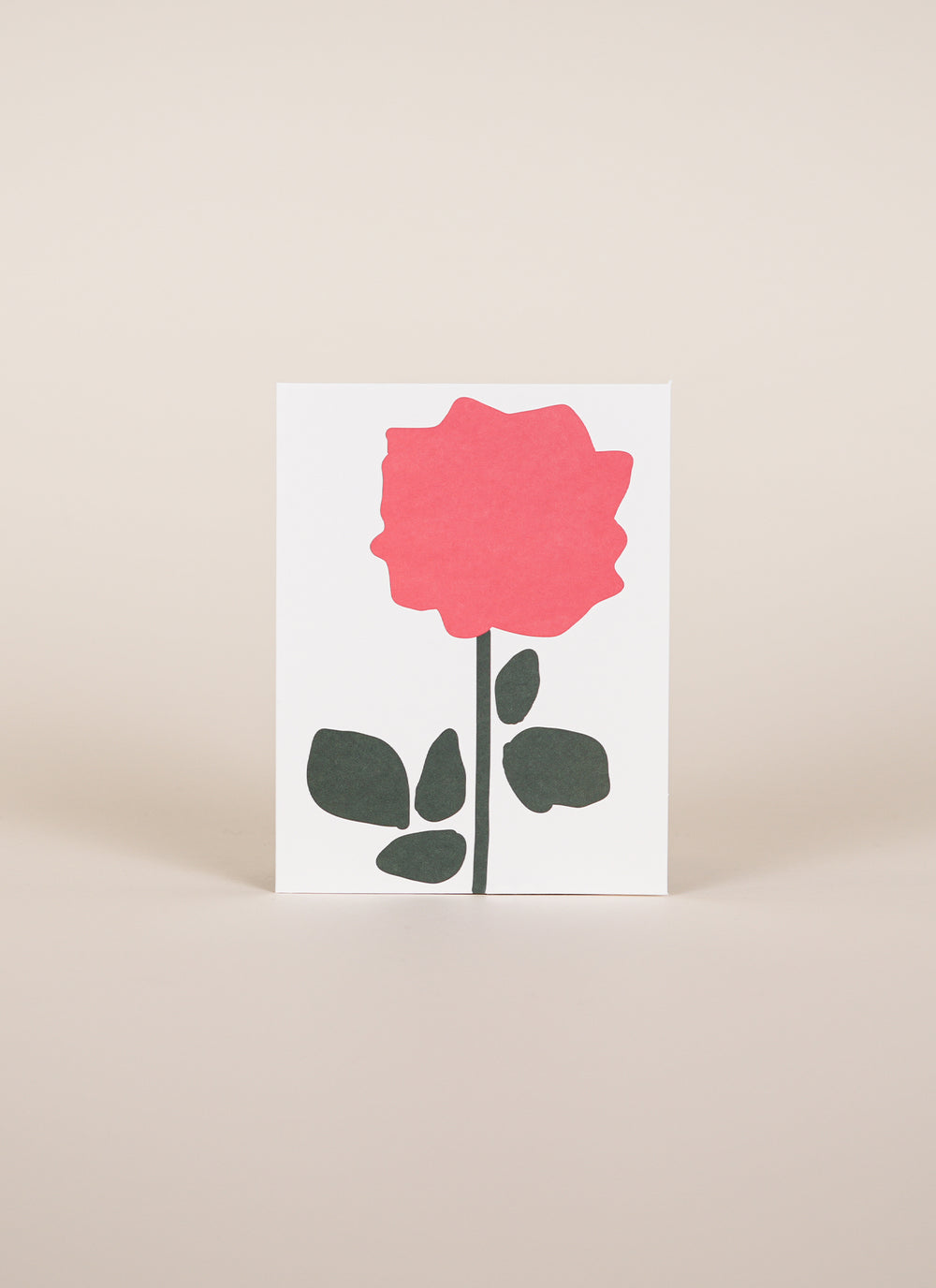 Father Rabbit Rose Card