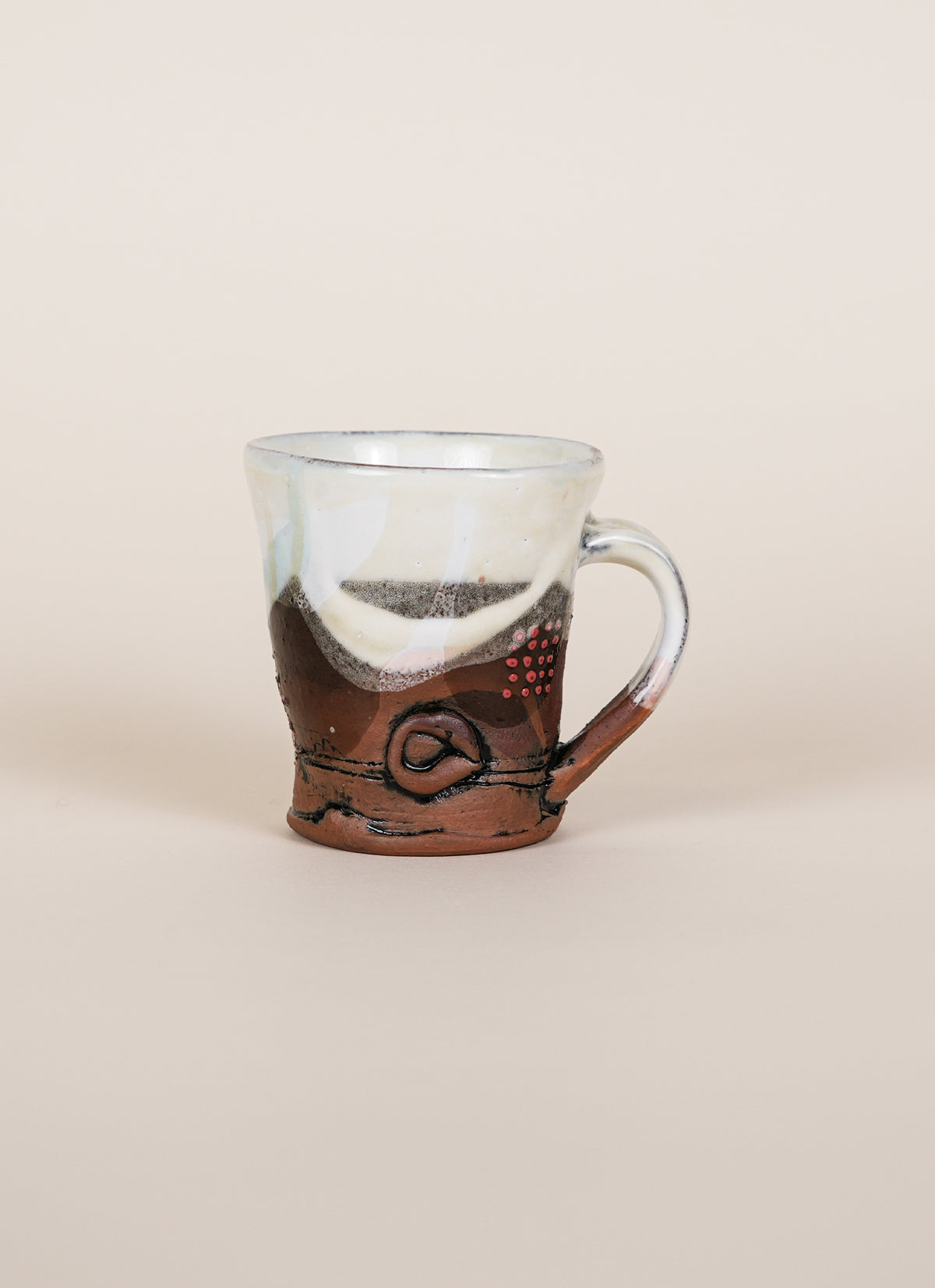 Brendan Adams Splashed Glaze Mugs