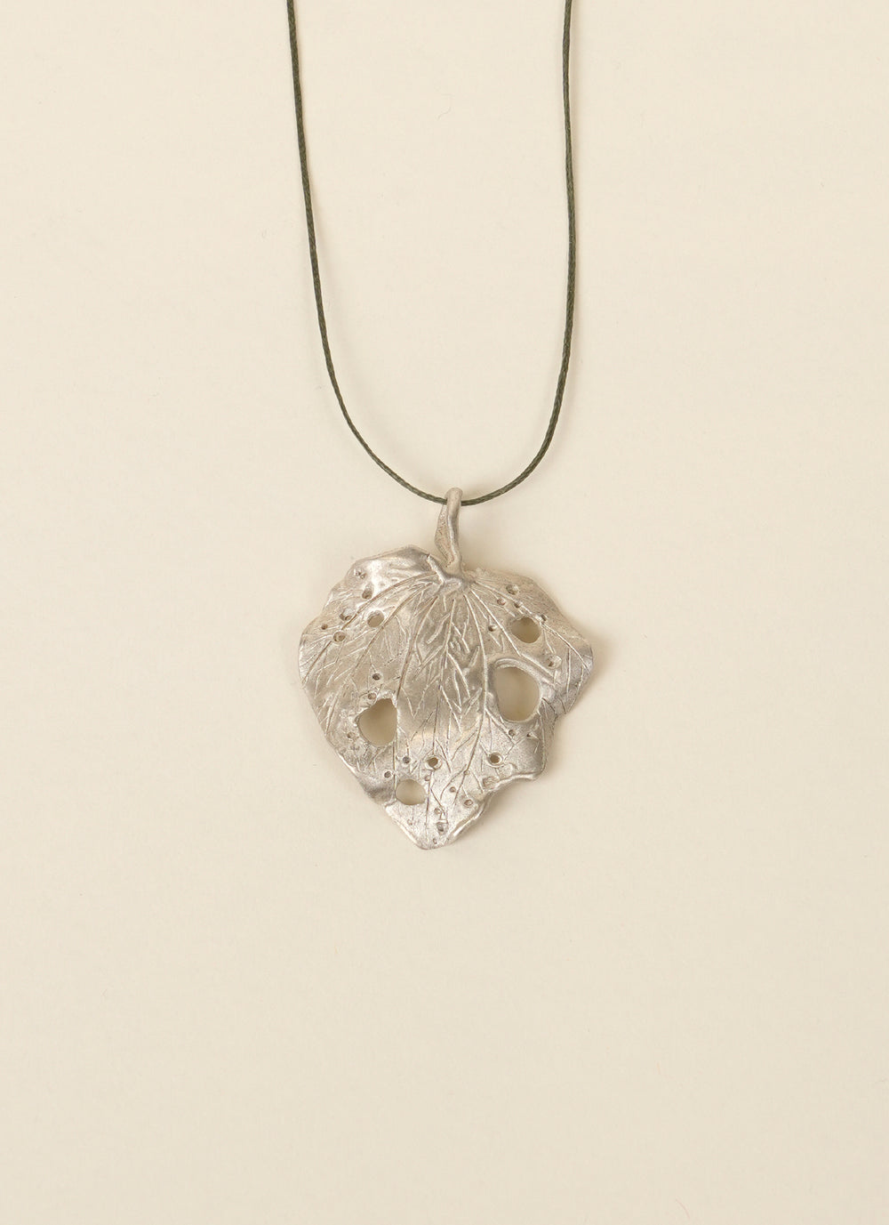 Tūī Diprose Silver Kawakawa Necklace