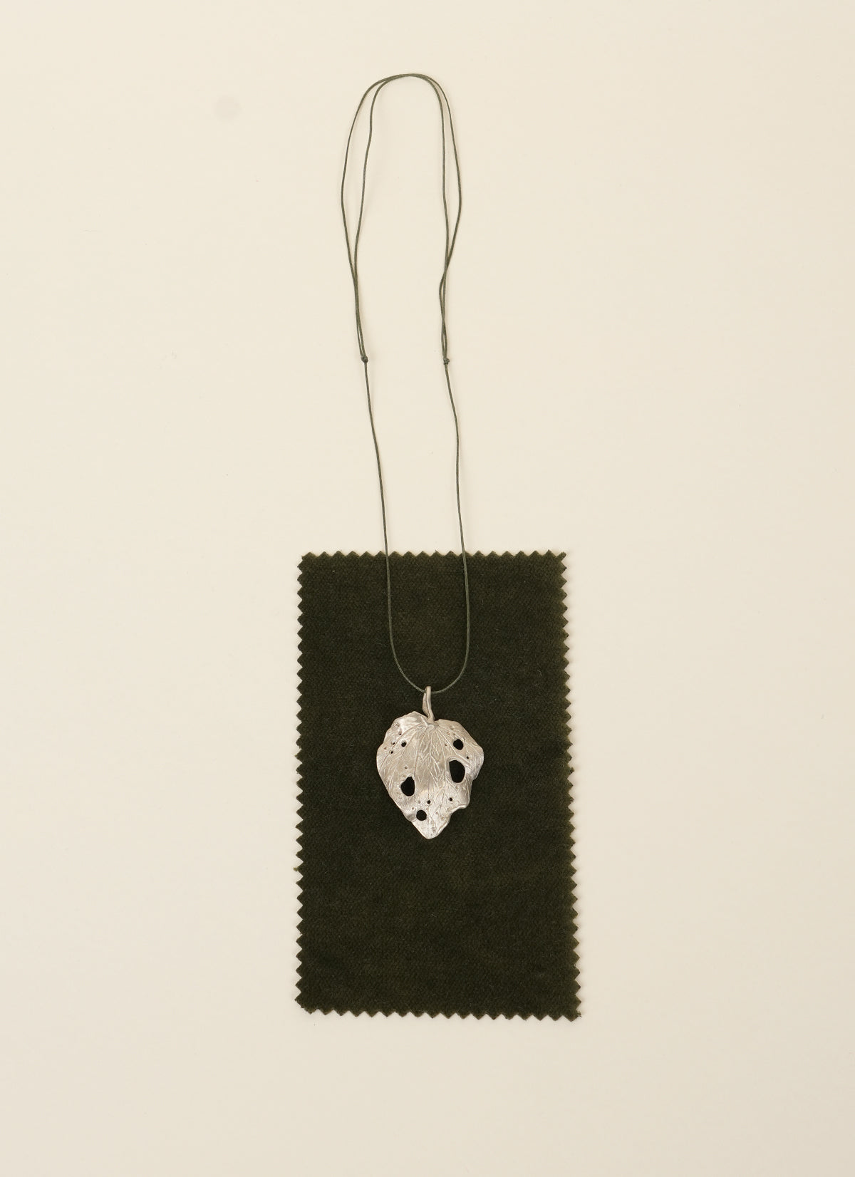 Tūī Diprose Silver Kawakawa Necklace